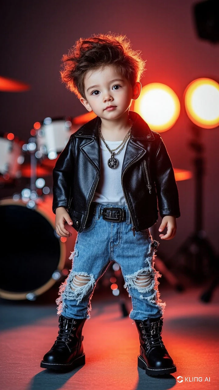 Little Rockstar Biker
