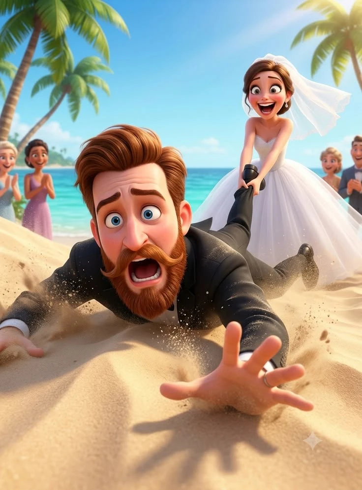 Runaway Groom Beach Comedy 3D