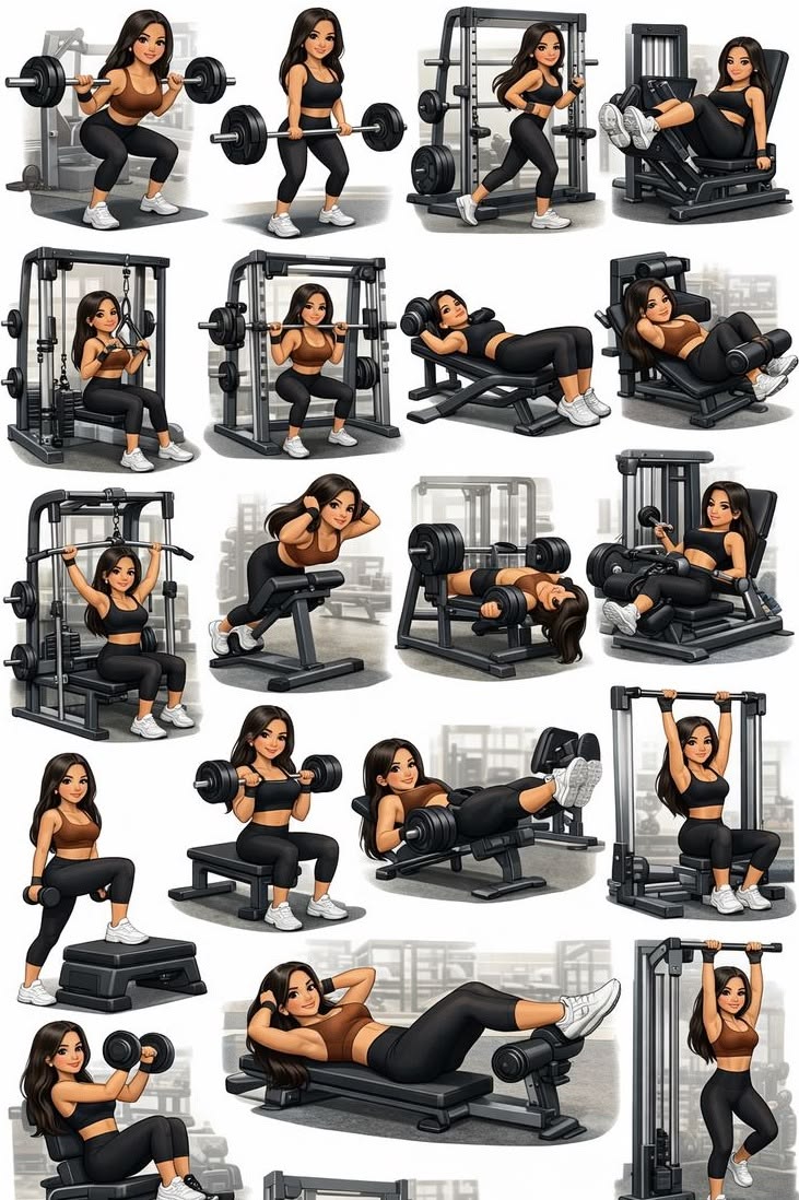 Gym Action Sticker Pack