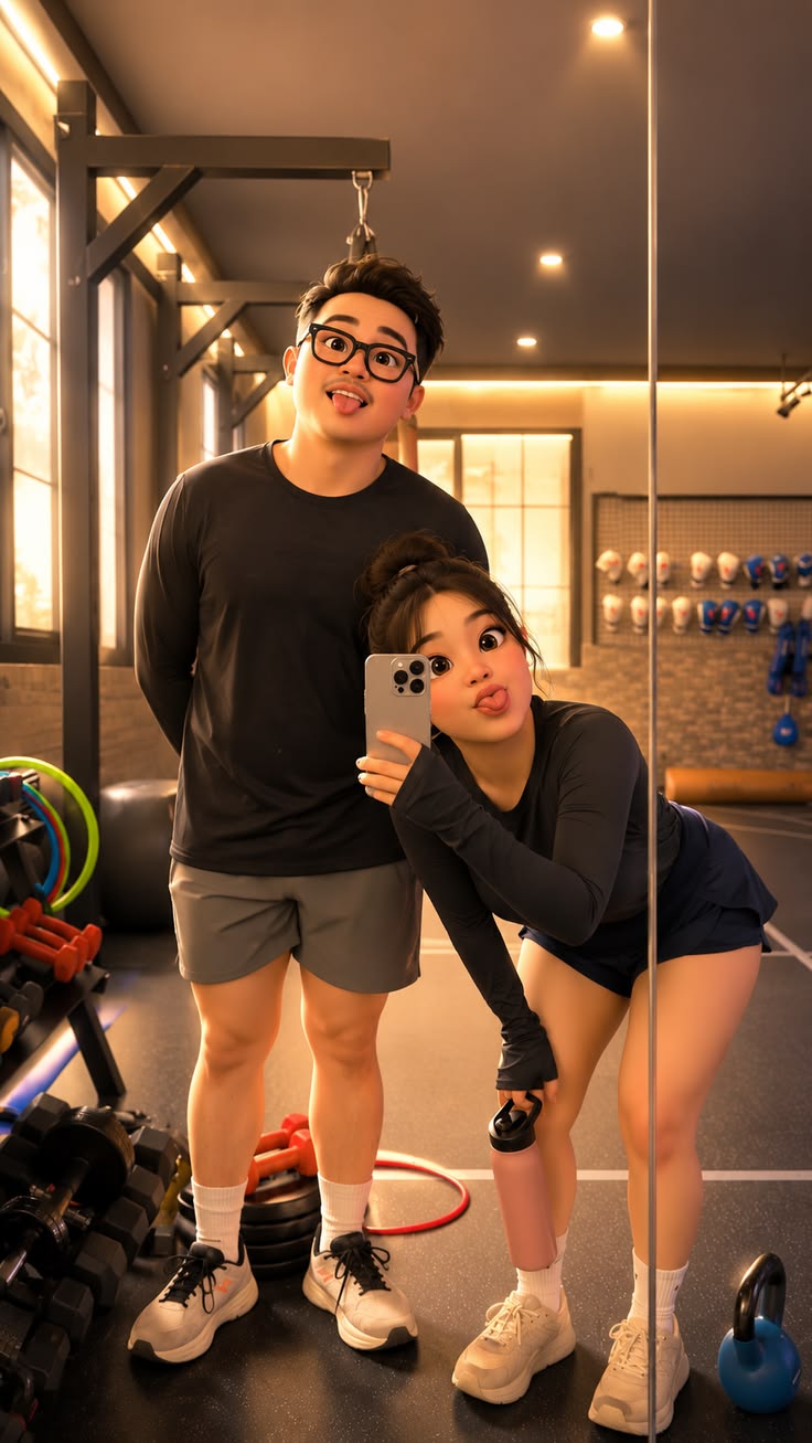 3D Gym Mirror-Selfie