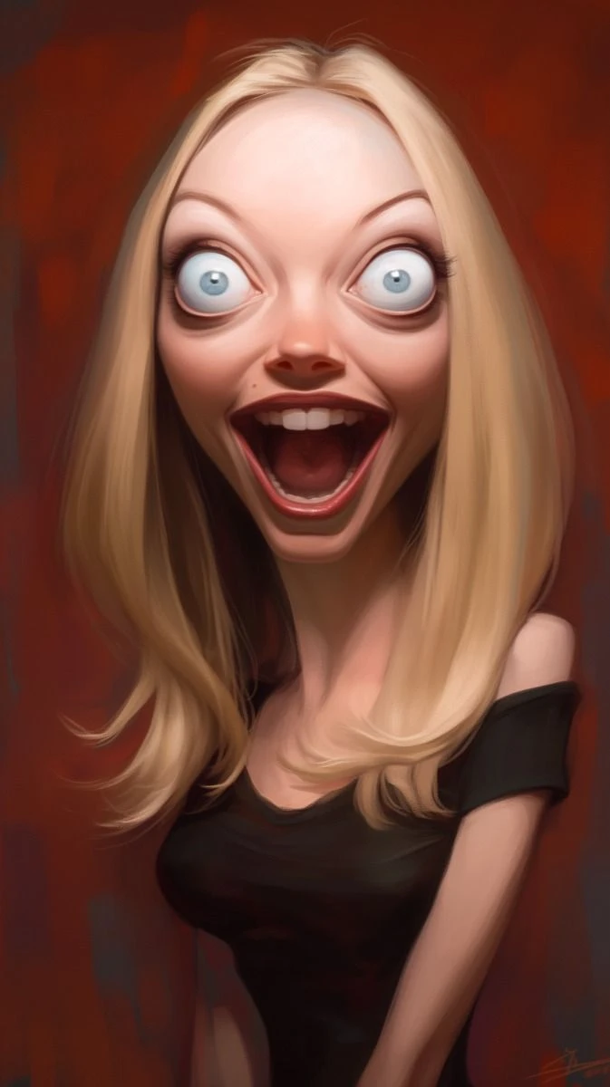 Wild Expression Caricature