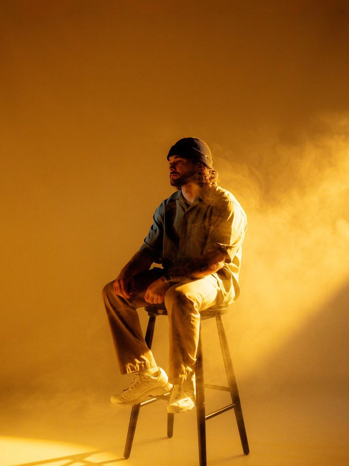 Golden Haze Studio Portrait