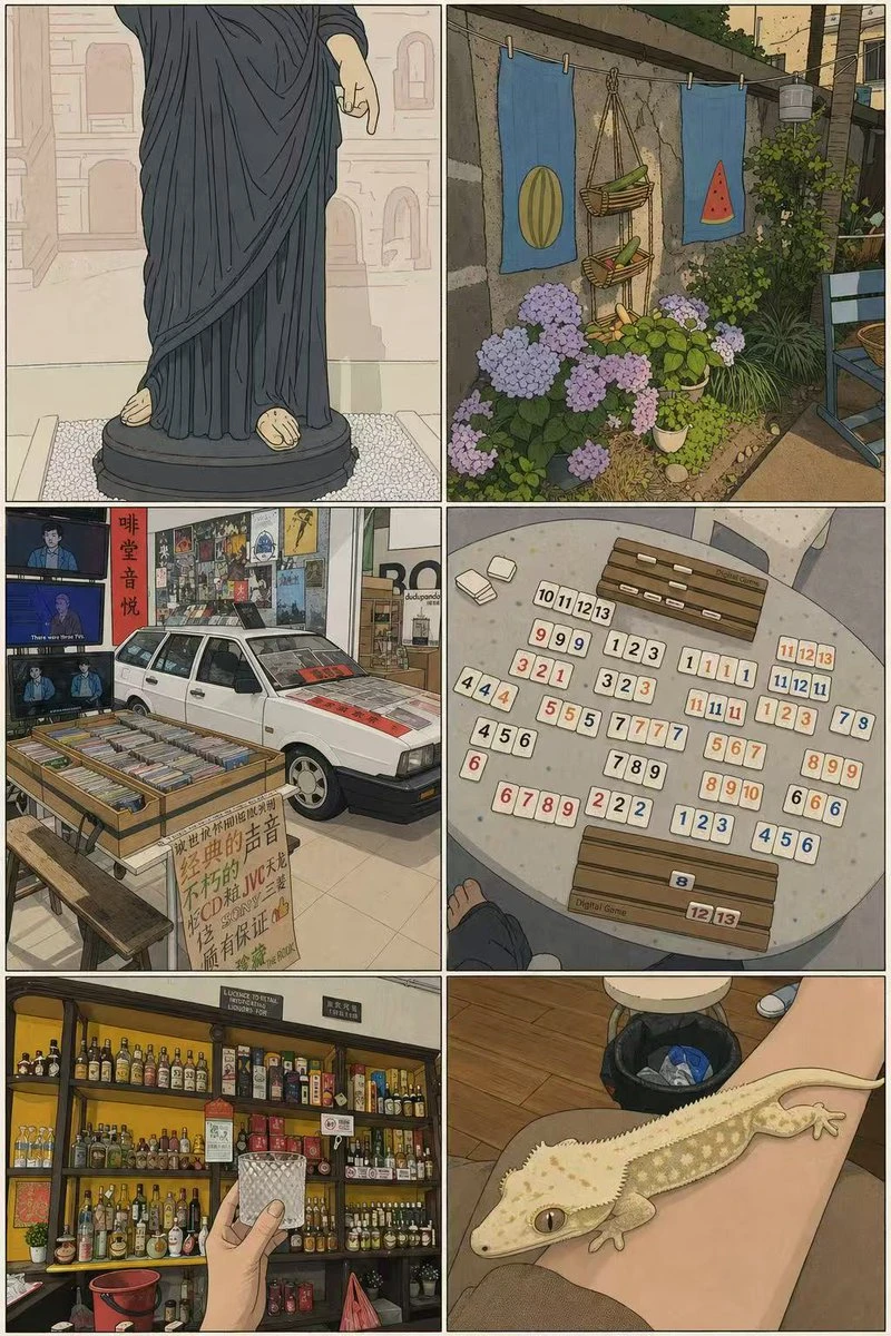 Flat-Color Comic Illustration