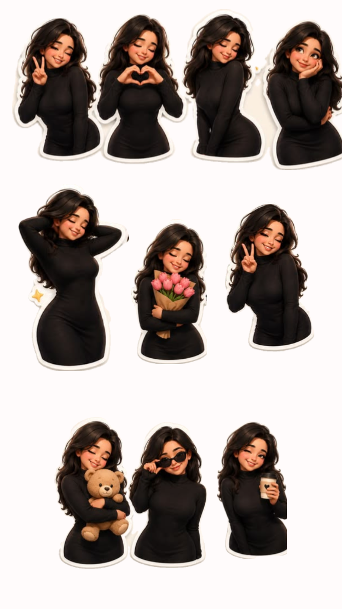 Aesthetic 3D Lifestyle Stickers