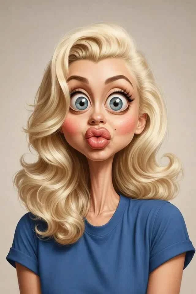 3D Glossy Caricature