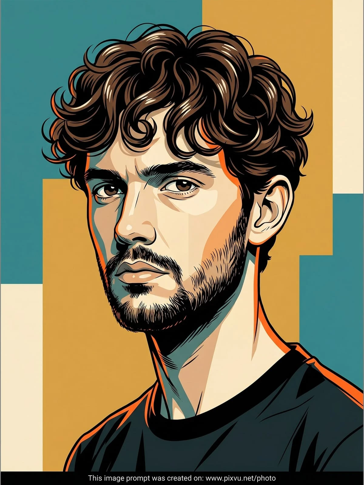 Flat Vector Portrait