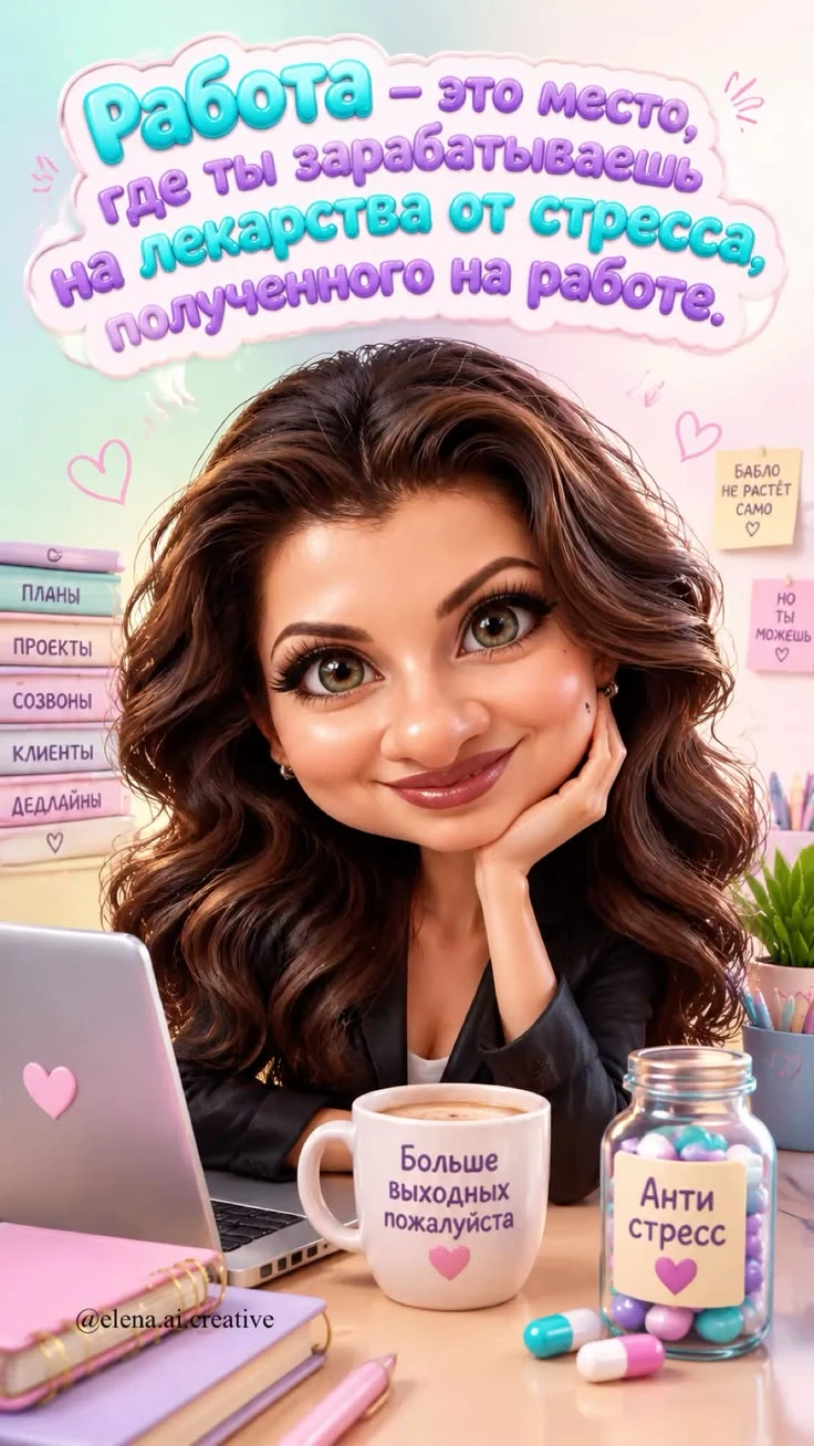 Warm Editorial Caricature