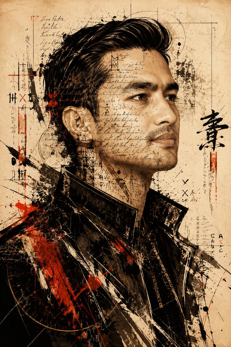 Dramatic Portrait Illustration
