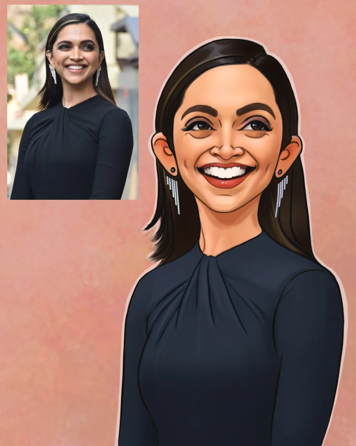 Joyful Smile Caricature