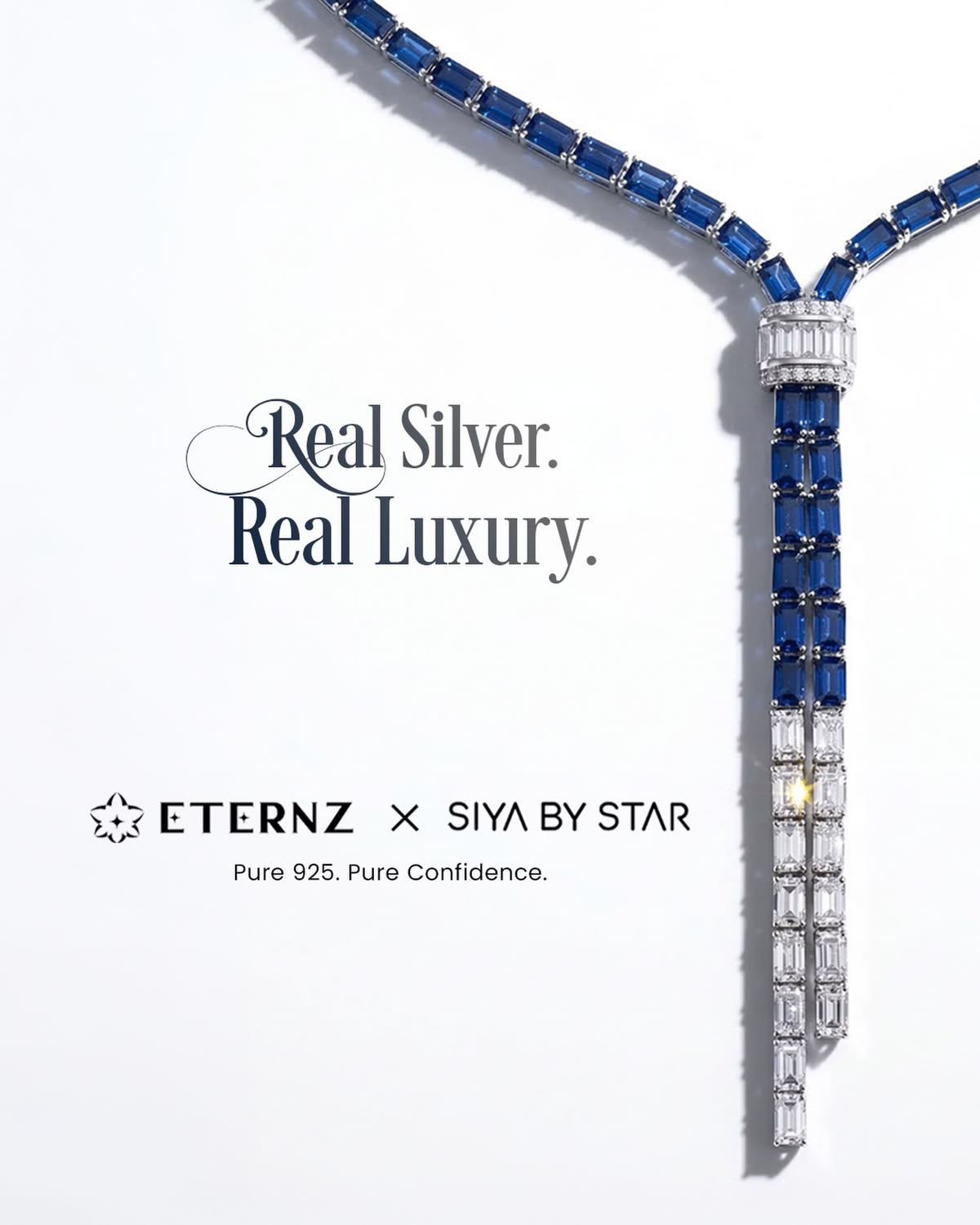 Minimalist White Lariat Ad