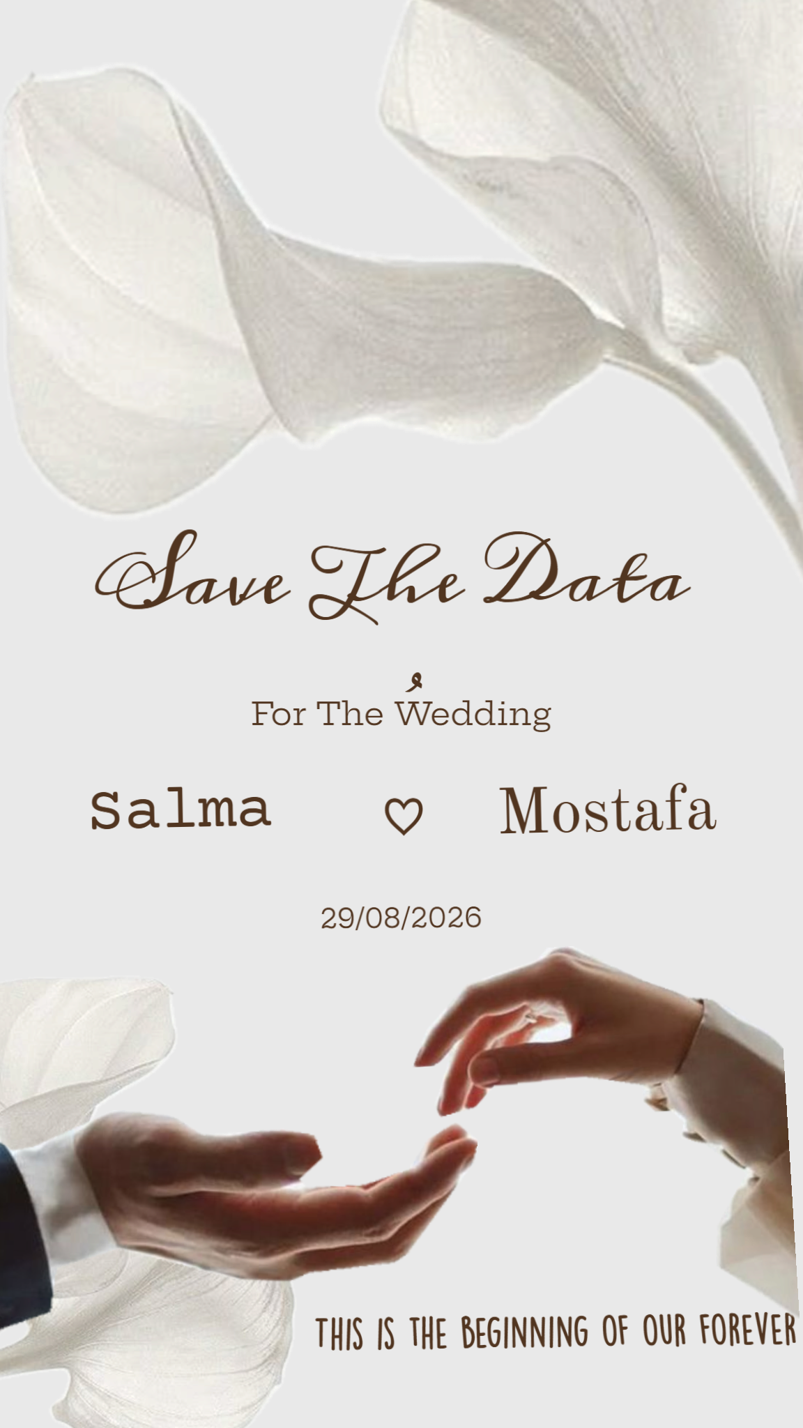 Ethereal Organza Save the Date