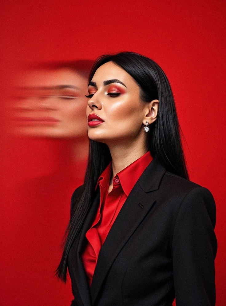 Motion Echo Red Portrait