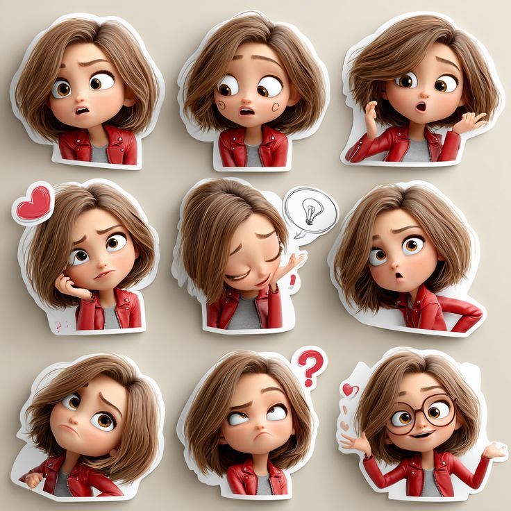3D Die-Cut Sticker Pack