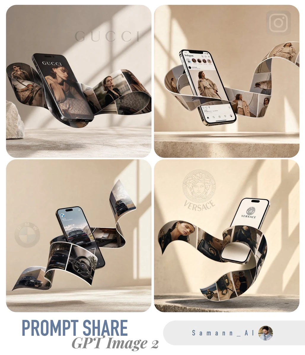 Levitating Phone Mockup