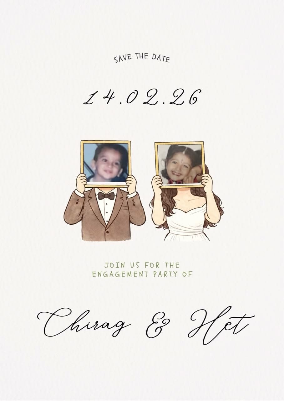 Photo-Frame Engagement Save the Date
